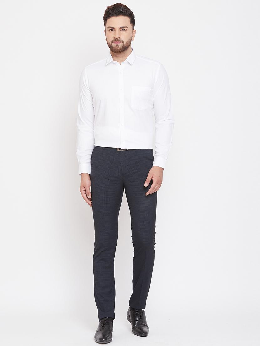 white solid formal shirt - 17263517 - Zoom Image - 4