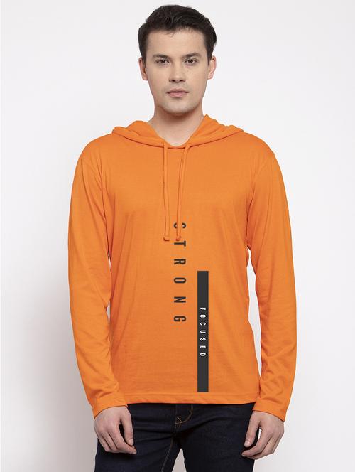 orange front print t-shirt - 17263851 - Standard Image - 1