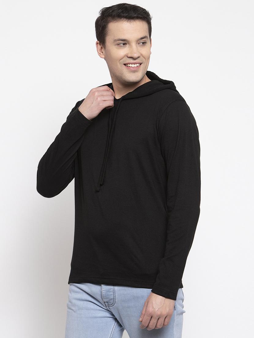black solid t-shirt - 17263971 - Zoom Image - 2