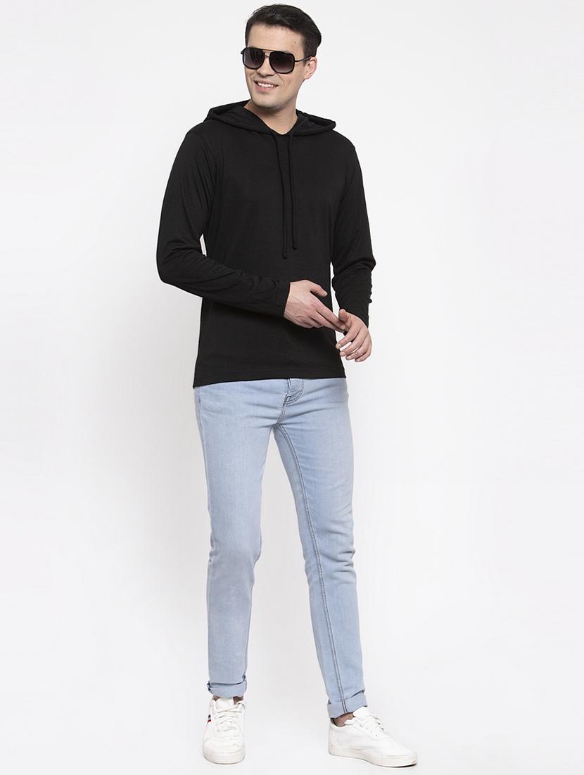black solid t-shirt - 17263971 - Zoom Image - 4
