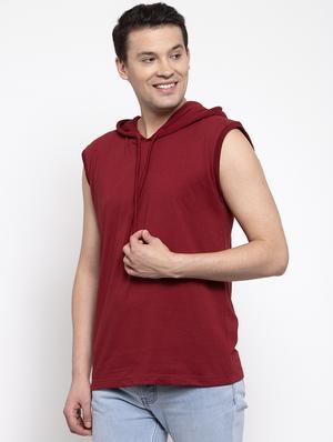 maroon solid t-shirt - 17263997 - Standard Image - 2