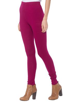 high rise solid leggings - 17264003 - Standard Image - 2
