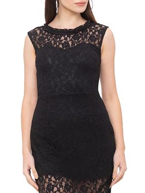 cut out back laced maxi dress - 17264066 - Standard Image - 5
