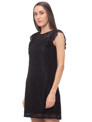 round neck mesh sheath dress - 17264084 - Standard Image - 2