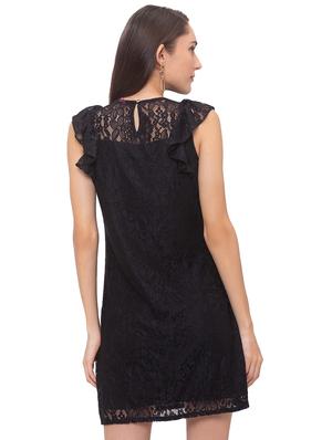 round neck mesh sheath dress - 17264084 - Standard Image - 3
