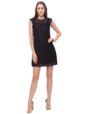 round neck mesh sheath dress - 17264084 - Standard Image - 4