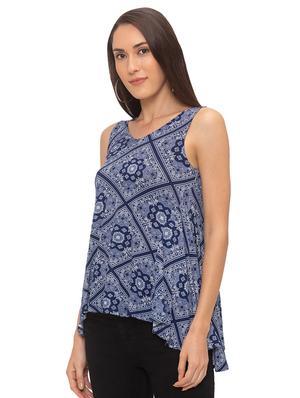floral asymmetric top - 17264197 - Standard Image - 2