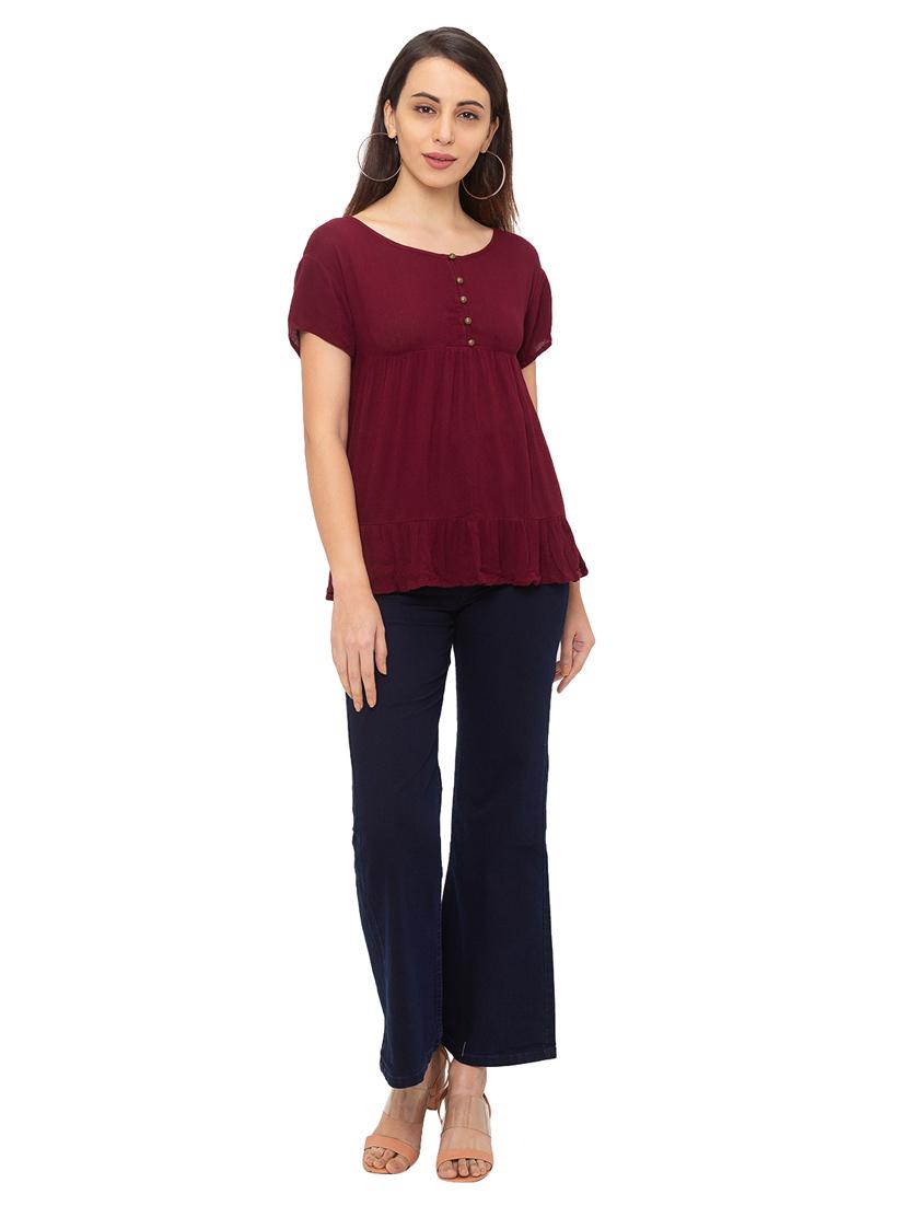 styled back solid top - 17264200 - Zoom Image - 4