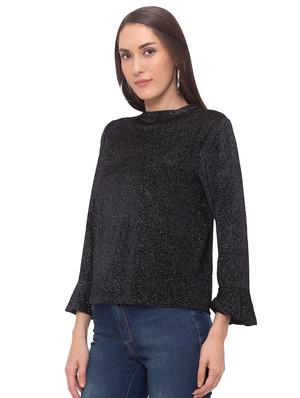 flute sleeves shimmer top - 17264245 - Standard Image - 2