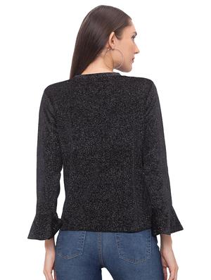 flute sleeves shimmer top - 17264245 - Standard Image - 3