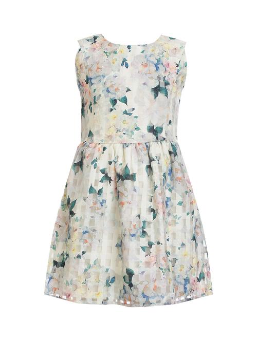 white silk blend frock - 17264404 - Standard Image - 1