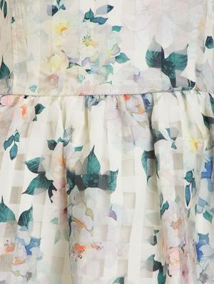 white silk blend frock - 17264404 - Standard Image - 3