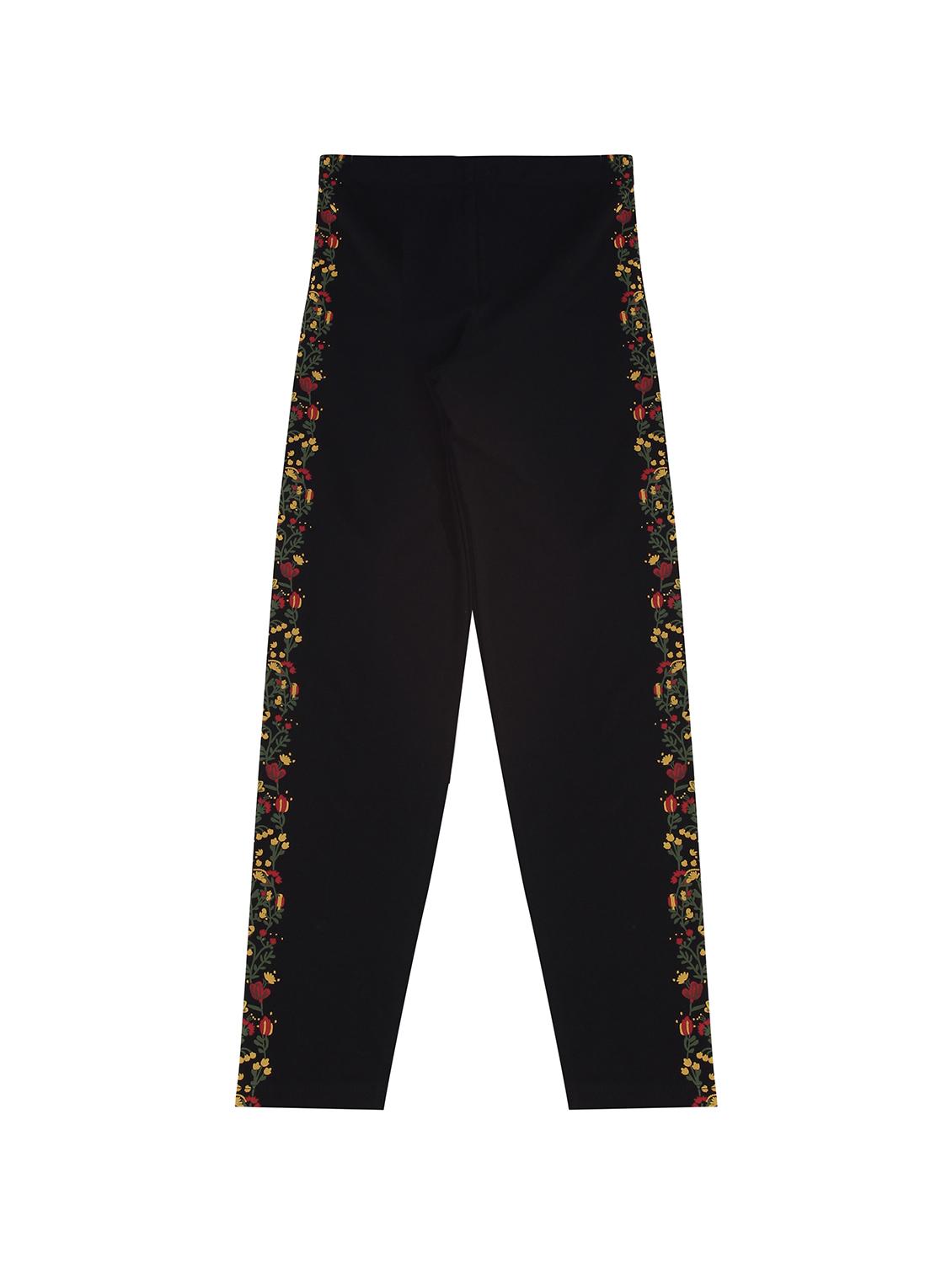 black cotton blend jegging - 17264407 - Zoom Image - 1