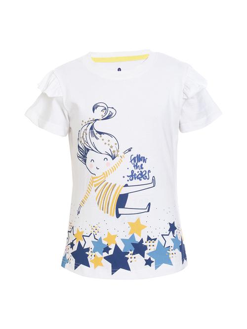 beige cotton jersey regular tee - 17264408 - Standard Image - 1