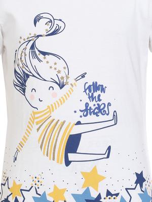 beige cotton jersey regular tee - 17264408 - Standard Image - 3