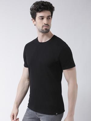 black solid t-shirt - 17264515 - Standard Image - 2