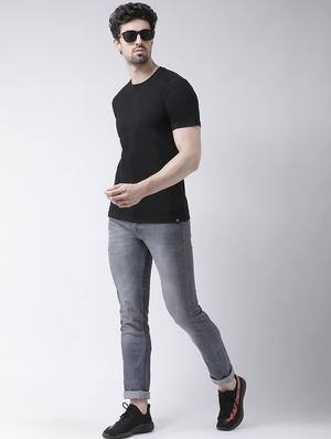 black solid t-shirt - 17264515 - Standard Image - 4