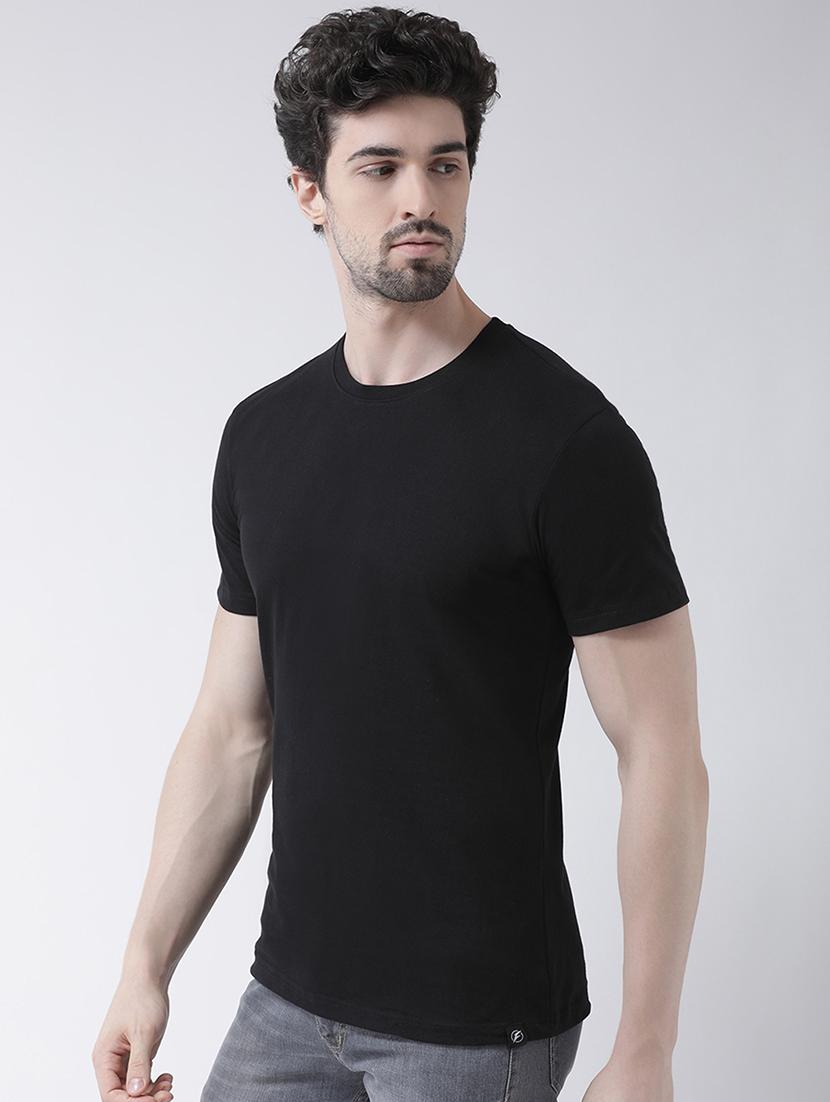 black solid t-shirt - 17264515 - Zoom Image - 2