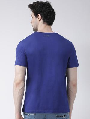 blue solid t-shirt - 17264519 - Standard Image - 3