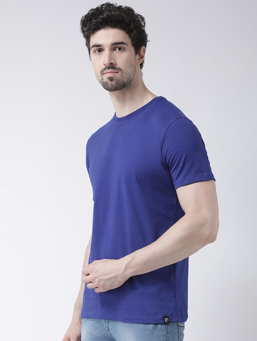 blue solid t-shirt - 17264519 - Zoom Image - 2