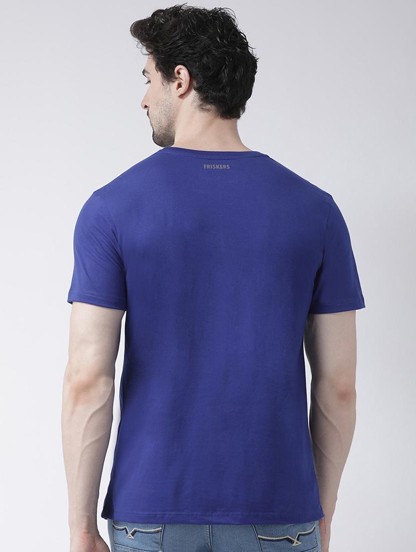 blue solid t-shirt - 17264519 - Zoom Image - 3