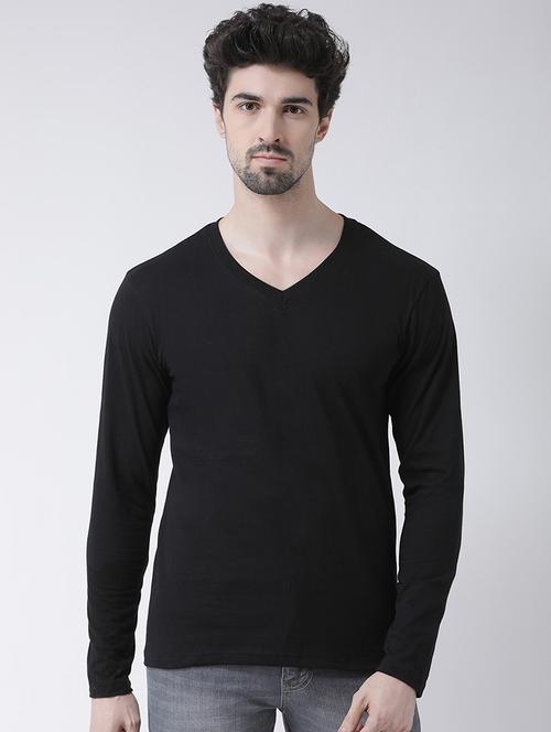 black solid t-shirt - 17264528 - Standard Image - 1