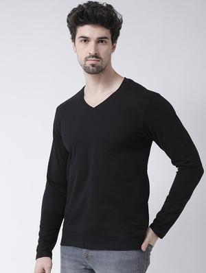 black solid t-shirt - 17264528 - Standard Image - 2