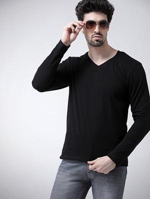 black solid t-shirt - 17264528 - Standard Image - 4