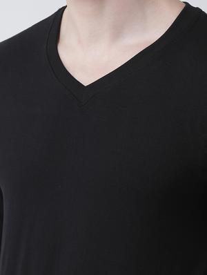black solid t-shirt - 17264528 - Standard Image - 5