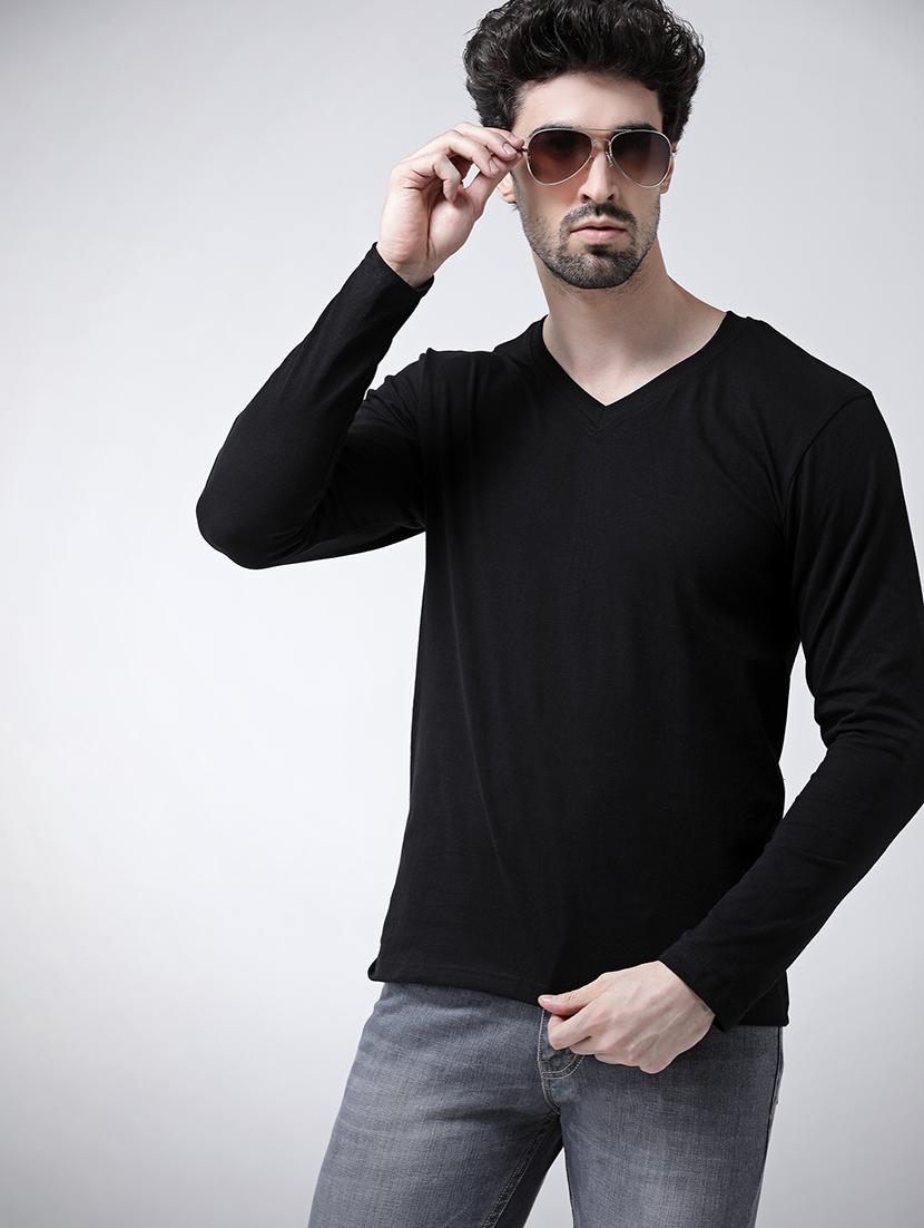 black solid t-shirt - 17264528 - Zoom Image - 4