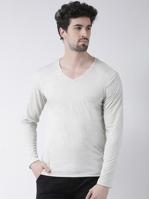 grey solid t-shirt - 17264531 - Standard Image - 1