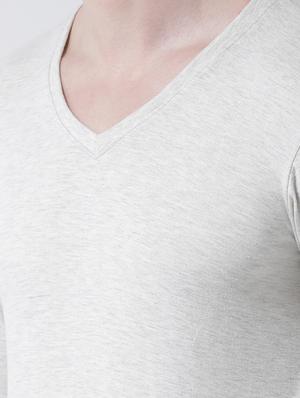 grey solid t-shirt - 17264531 - Standard Image - 5