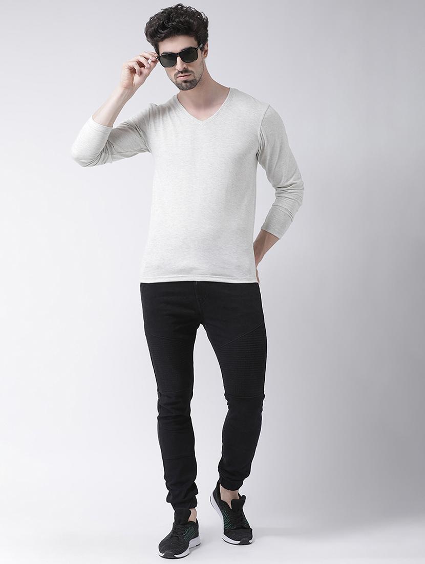 grey solid t-shirt - 17264531 - Zoom Image - 4