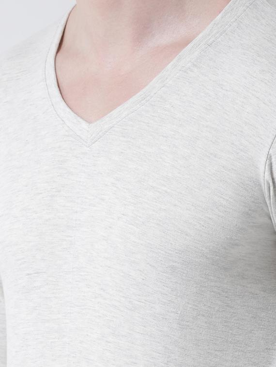grey solid t-shirt - 17264531 - Zoom Image - 5