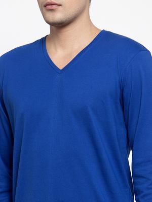 blue solid t-shirt - 17264532 - Standard Image - 5