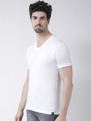 white solid t-shirt - 17264539 - Standard Image - 2