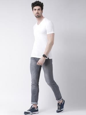 white solid t-shirt - 17264539 - Standard Image - 4