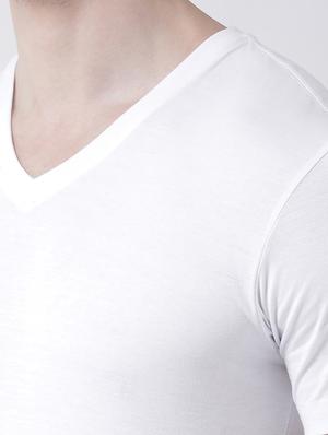 white solid t-shirt - 17264539 - Standard Image - 5