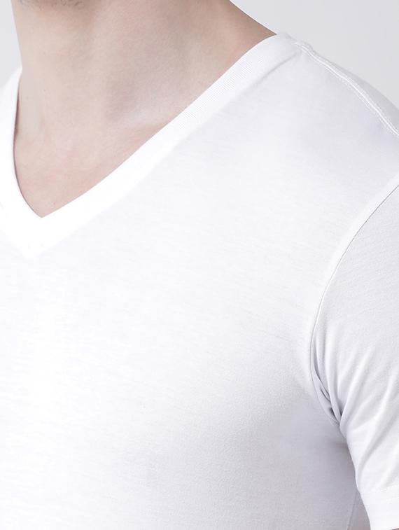 white solid t-shirt - 17264539 - Zoom Image - 5