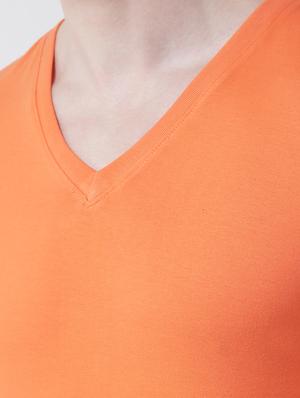 orange solid t-shirt - 17264544 - Standard Image - 5