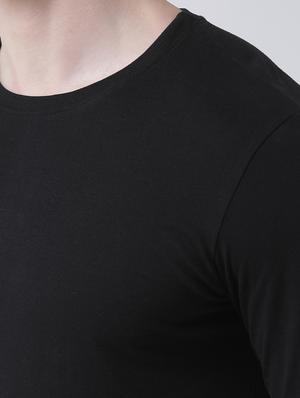 black solid t-shirt - 17264551 - Standard Image - 5