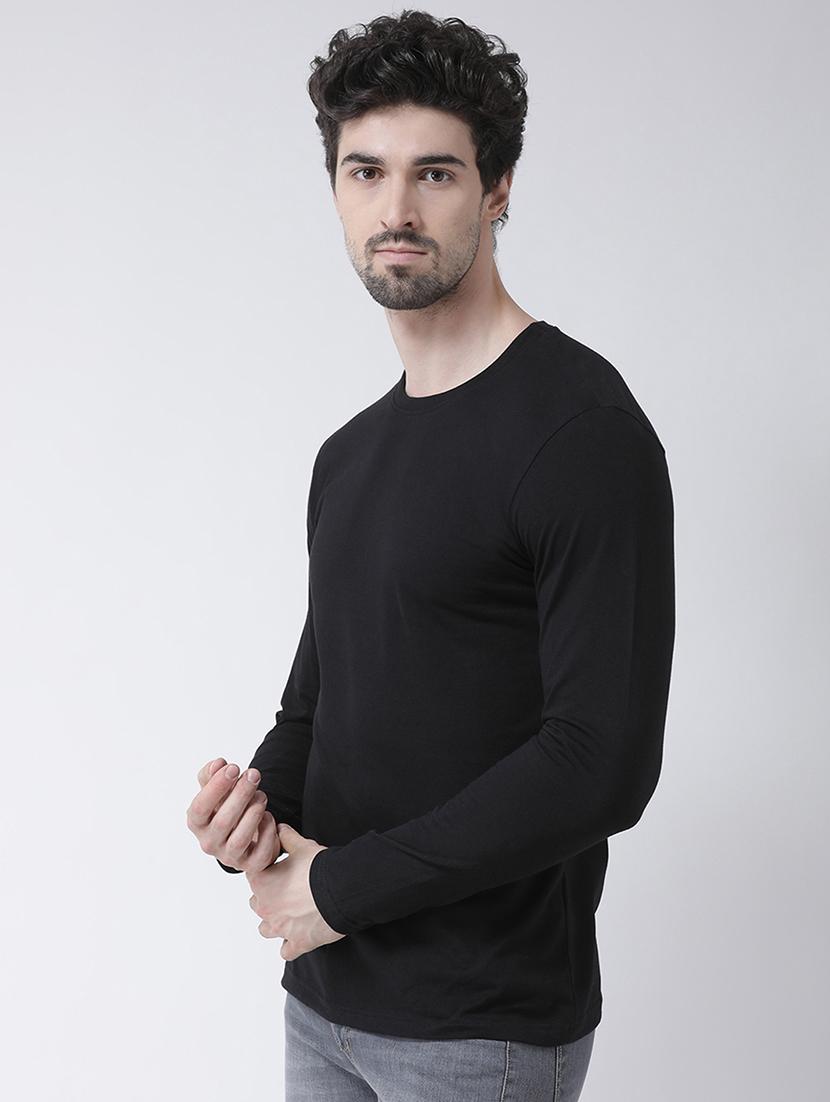 black solid t-shirt - 17264551 - Zoom Image - 2