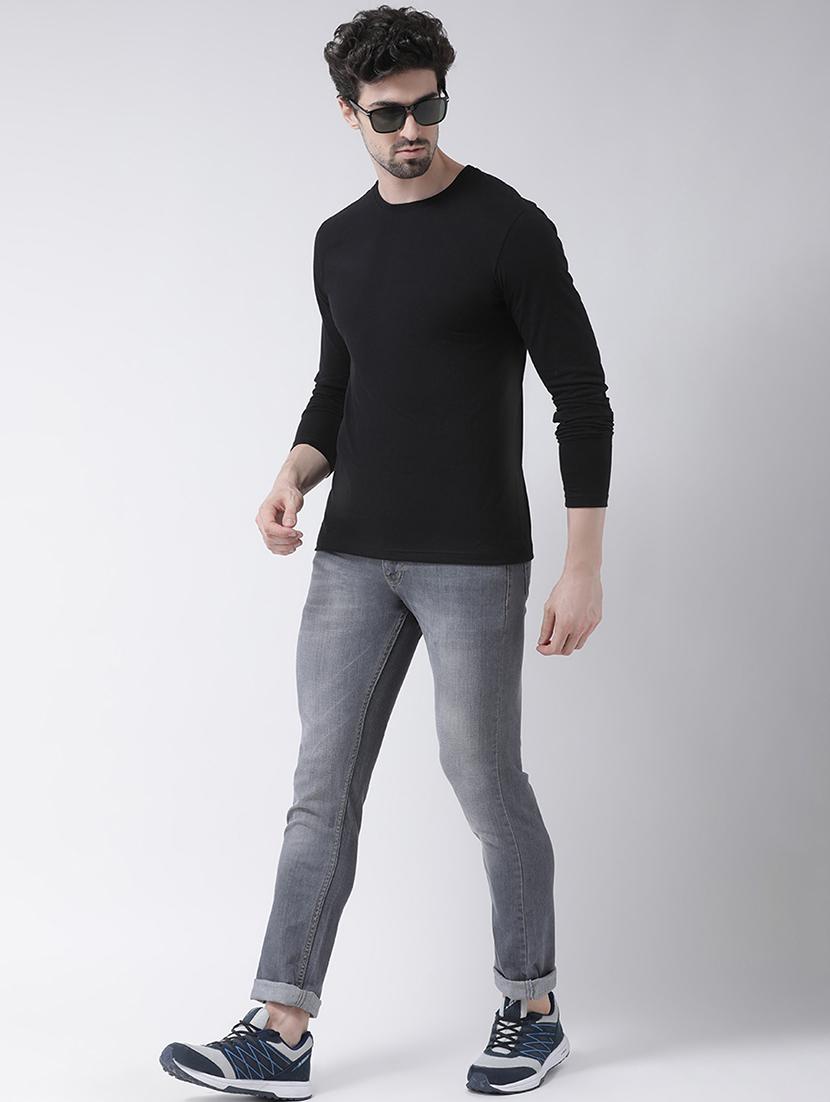 black solid t-shirt - 17264551 - Zoom Image - 4