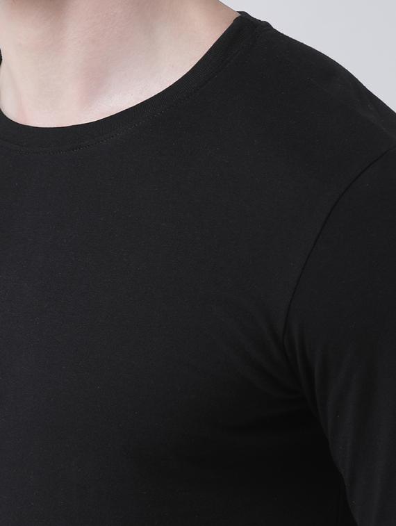 black solid t-shirt - 17264551 - Zoom Image - 5