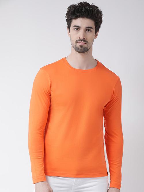 orange solid t-shirt - 17264556 - Standard Image - 1