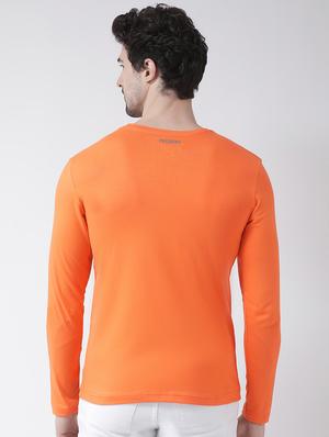 orange solid t-shirt - 17264556 - Standard Image - 3
