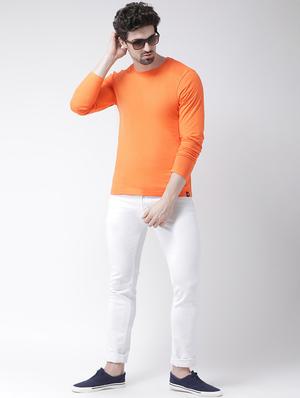 orange solid t-shirt - 17264556 - Standard Image - 4