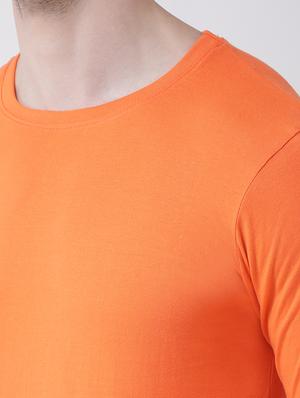 orange solid t-shirt - 17264556 - Standard Image - 5