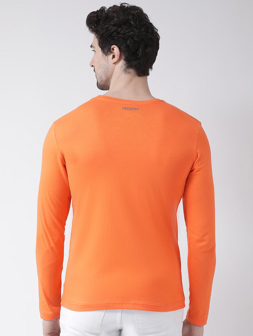 orange solid t-shirt - 17264556 - Zoom Image - 3