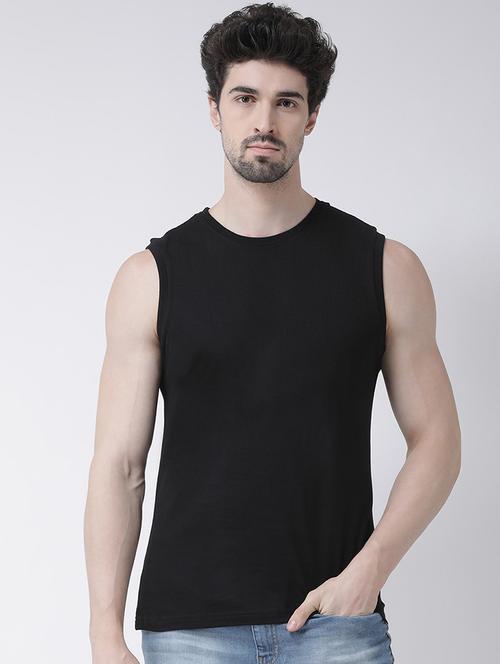 black solid t-shirt - 17264563 - Standard Image - 1
